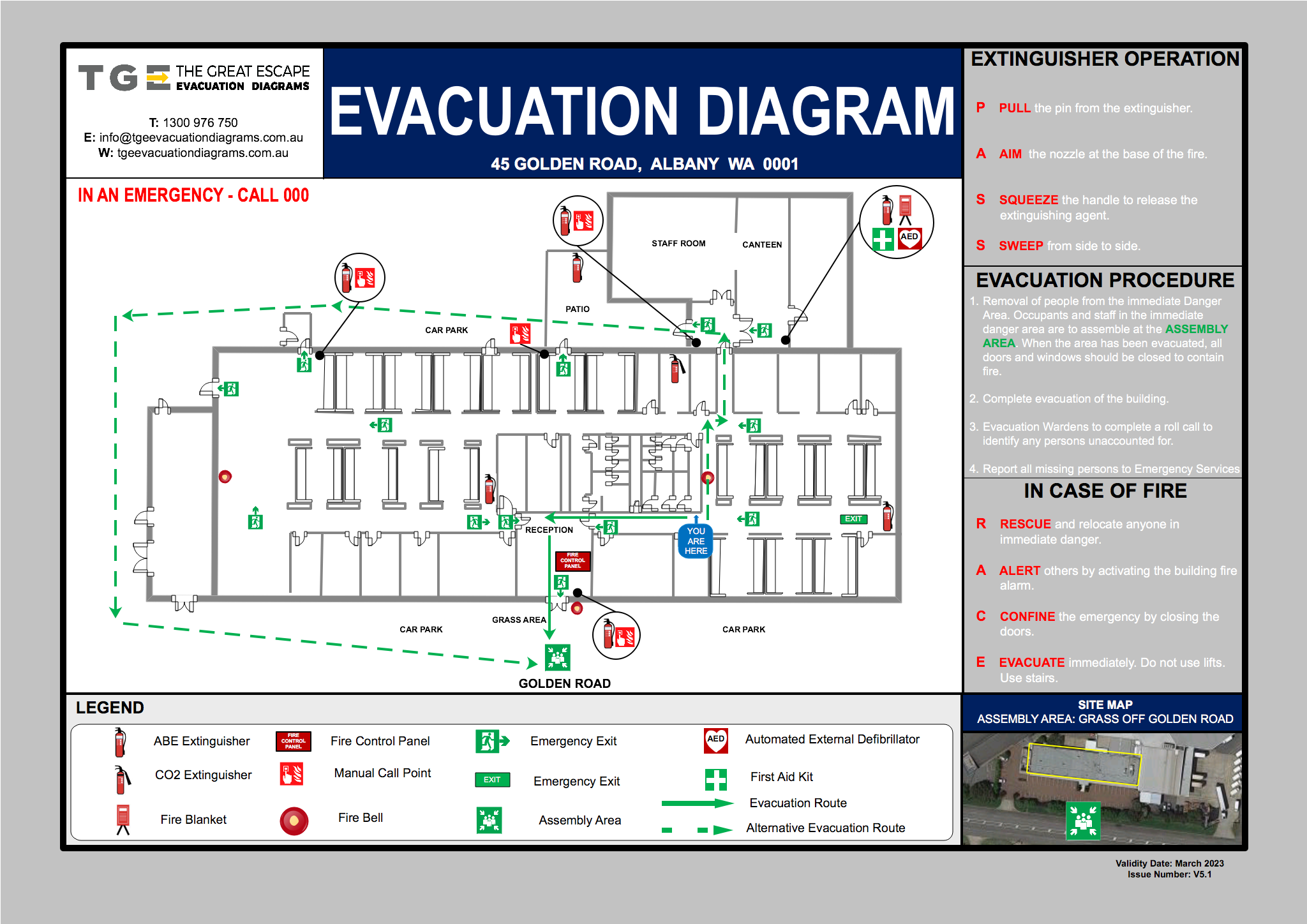 Sunshine Coast Evacuation Diagrams